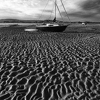 Buy canvas prints of Exe Estuary Wave Patterns Black and White by Paul F Prestidge