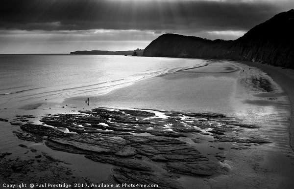 Jacob's Ladder Beach, Jurassic Coast  Sidmouth Picture Board by Paul F Prestidge