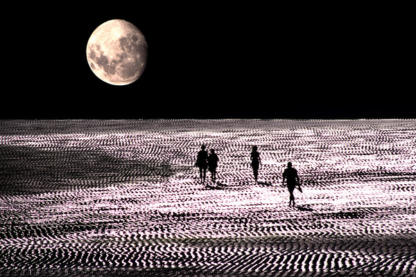 Mystical Moon Walkers Picture Board by Paul F Prestidge