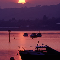 Buy canvas prints of Sunset on the Teign Estuary by Paul F Prestidge