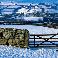 Buy canvas prints of Widecombe Church in the Snow by Paul F Prestidge