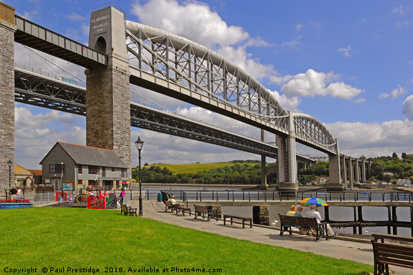 Brunel's Royal Albert Bridge, Plymouth Picture Board by Paul F Prestidge