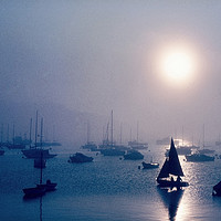 Buy canvas prints of Sailing in the Mist, Brixham by Paul F Prestidge