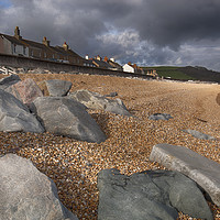 Buy canvas prints of Beesands Beach, Devon by Paul F Prestidge