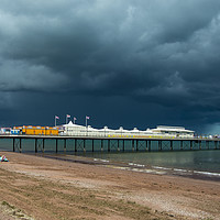 Buy canvas prints of Storm Approaching Paignton Pier by Paul F Prestidge