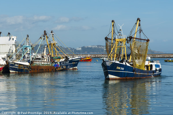 A Brixham Beam Trawler Picture Board by Paul F Prestidge