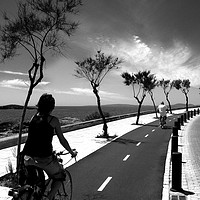 Buy canvas prints of Mallorcan Cycle Track by Paul F Prestidge