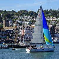 Buy canvas prints of Sailing into Dartmouth by Paul F Prestidge