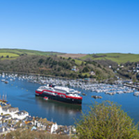 Buy canvas prints of Dartmouth and Kingswear Panorama by Paul F Prestidge