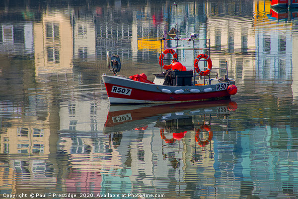Harbour Reflections Picture Board by Paul F Prestidge