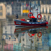 Buy canvas prints of Harbour Reflections by Paul F Prestidge