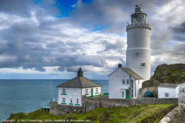 The Lighthouse and Buildings at Start Point, Devon Picture Board by Paul F Prestidge