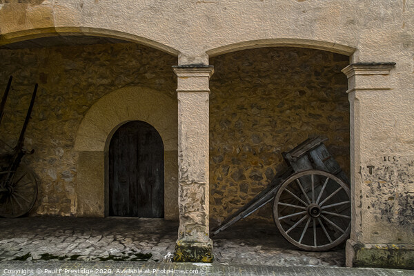 An Old Mallorcan Farm Doorway, Digital Art Picture Board by Paul F Prestidge