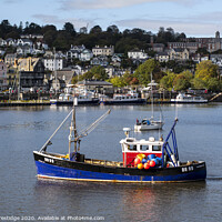 Buy canvas prints of Crab Fishing Boat at Dartmouth UK by Paul F Prestidge