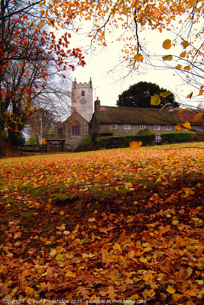 Manaton Church, Dartmoor,  in Autumn Picture Board by Paul F Prestidge