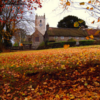 Buy canvas prints of Manaton Church, Dartmoor,  in Autumn by Paul F Prestidge