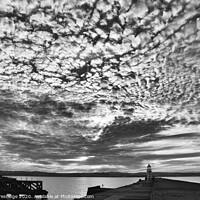 Buy canvas prints of Magnificent Clouds Engulfing Brixham Lighthouse by Paul F Prestidge