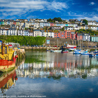Buy canvas prints of The Colours of Brixham Harbour  by Paul F Prestidge