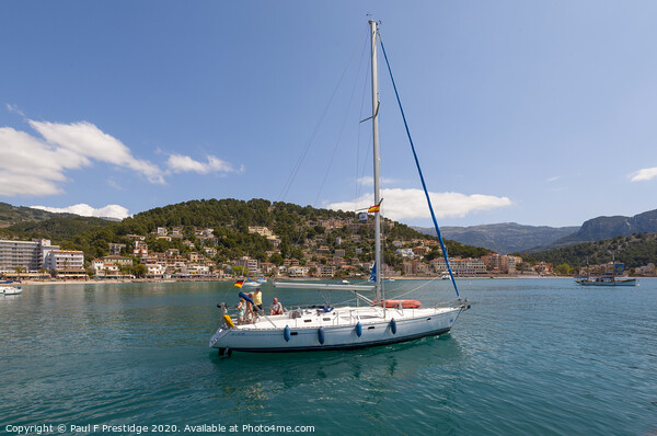 The Port of Soller, Mallorca Picture Board by Paul F Prestidge