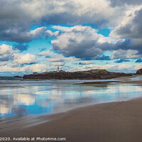 Buy canvas prints of Reflections at Godrevy by Paul F Prestidge
