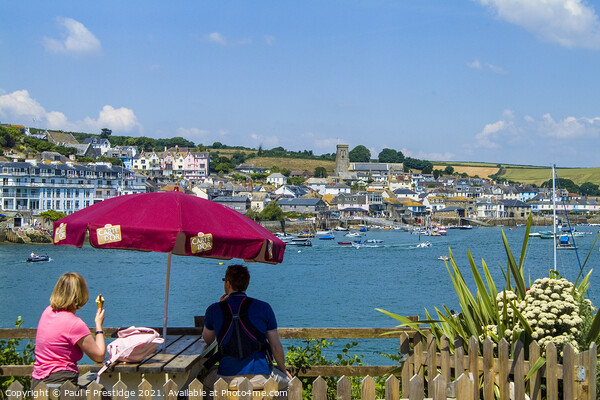 Salcombe from an East Portlemouth Cafe Picture Board by Paul F Prestidge