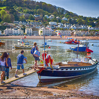 Buy canvas prints of The Teignmouth to Shaldon Ferry, Devon by Paul F Prestidge