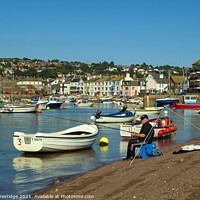 Buy canvas prints of Teignmouth Back Beach by Paul F Prestidge