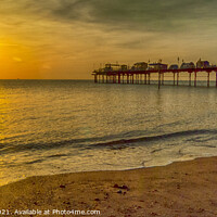 Buy canvas prints of Sunrise at Teignmouth Pier Panorama by Paul F Prestidge