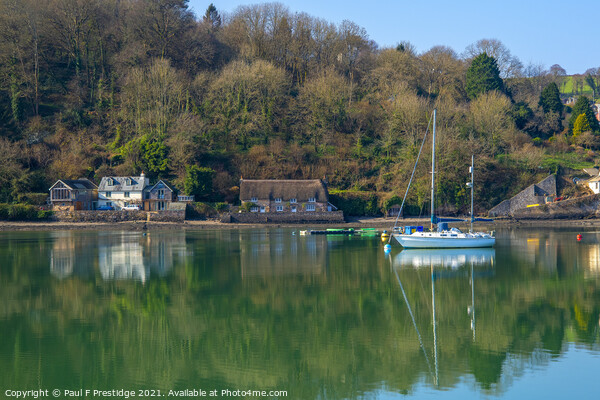 On the Banks of the River Dart Picture Board by Paul F Prestidge