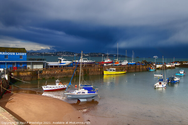 Paignton Harbour after the Storm Picture Board by Paul F Prestidge