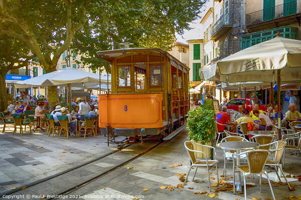 Historic Tram at Soller, Mallorca  Picture Board by Paul F Prestidge