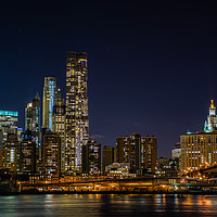 Buy canvas prints of Night view of New York City by Marco Bicci