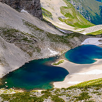 Buy canvas prints of High mountain lake by Marco Bicci