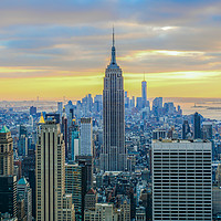 Buy canvas prints of Sunset in New York City by Marco Bicci