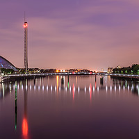 Buy canvas prints of Glasgow cityscape by Marco Bicci