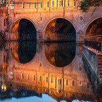 Buy canvas prints of Pulteney Bridge Reflections by Alan Barr