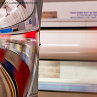 Buy canvas prints of Speeding Train on the London Underground  by Alan Barr