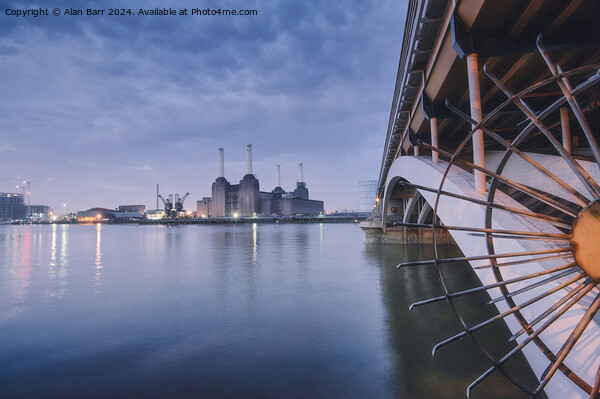 Early morning at Battersea Power Station in London Picture Board by Alan Barr