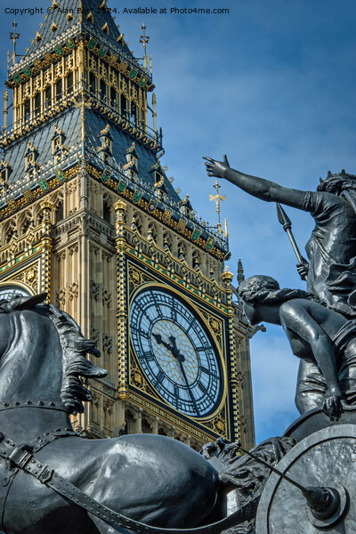 Big Ben and Queen Boudica Picture Board by Alan Barr