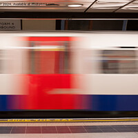 Buy canvas prints of Speeding London Underground Train by Alan Barr