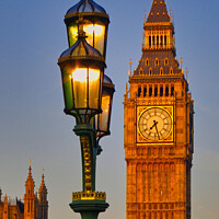 Buy canvas prints of Big Ben in London's Summer Evening Light by Alan Barr