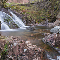 Buy canvas prints of Waterfall Cascade  by Alan Barr