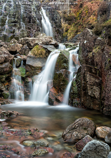 Stickle Ghyll Waterfall in the Lake District Picture Board by Alan Barr