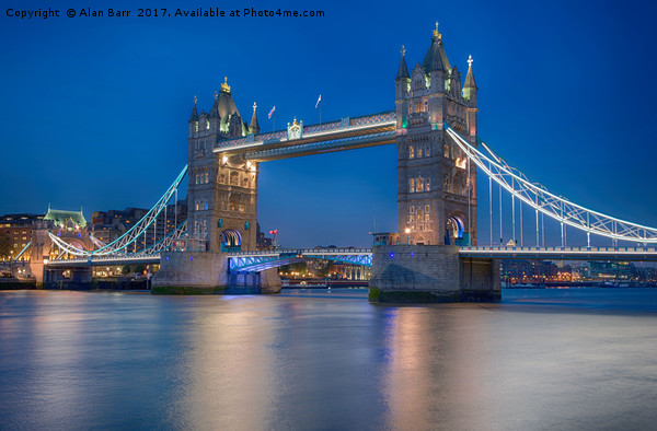 Tower Bridge in the Evening London Skyline Picture Board by Alan Barr