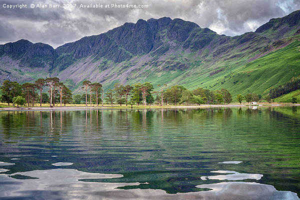 Buttermere Lake Reflections Picture Board by Alan Barr