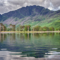Buy canvas prints of Buttermere Lake Reflections by Alan Barr