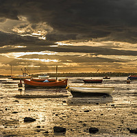 Buy canvas prints of Morecambe Bay Sunset by Alan Barr