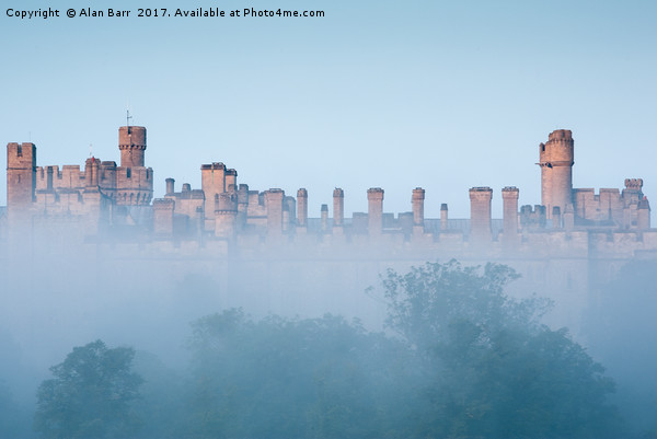 Arundel Castle on a Misty Morning Picture Board by Alan Barr