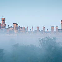 Buy canvas prints of Arundel Castle on a Misty Morning by Alan Barr