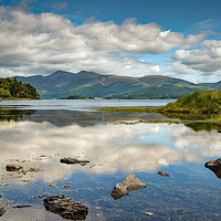 Buy canvas prints of Derwentwater in the Lake District, Cumbria by Alan Barr